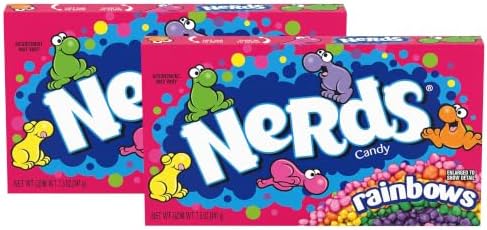 Nerds Candy, Rainbow, 5 Ounce Movie Theater Candy Boxes (Pack of 24)