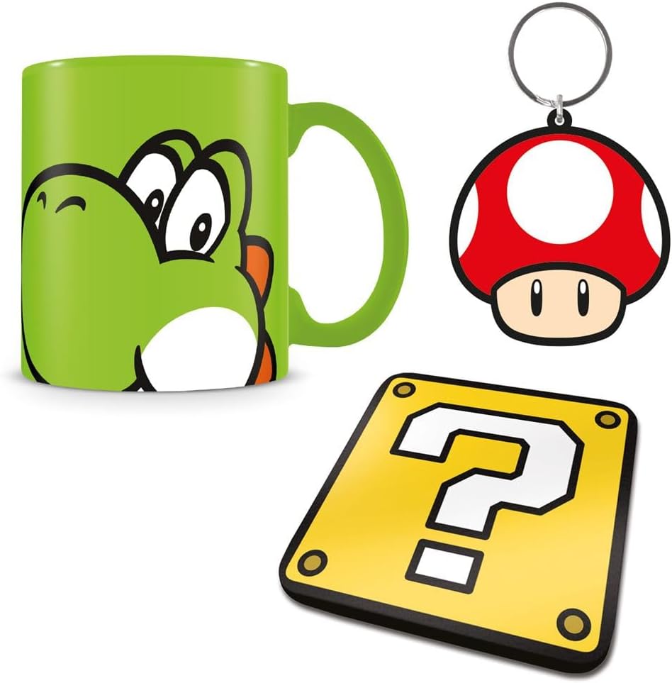 Super Mario (Yoshi) Mug Coaster & Keychain