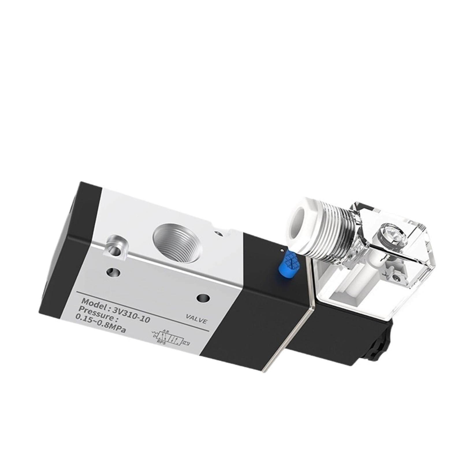 Wsjmwkw 12Mm Fittings 3V310-10-Nc 3V310-10-No Solenoid Valve 3 Port 2 Position Pneumatic Air Ac220v Dc12v Dc24v Ac110v(,3V310-10Nc Ac110v)