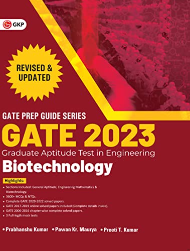 GATE 2023 : Biotechnology