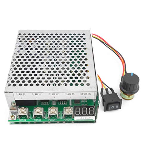 WOVELOT Controlador de velocidad de motor reversible PWM de 10-55 V, 100 A, 3000 W, control de y marcha atrás