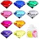 Iyowei 20 Stück 40mm Großes Kinder Diamant Spielzeug, Acryl Diamonds bunt + 20 Taschen Edelsteine set Kinder Piraten Schatzsuche Spielzeug Geschenk zum Geburtstag Weihnachten Hochzeit Deko(10 Farbe)