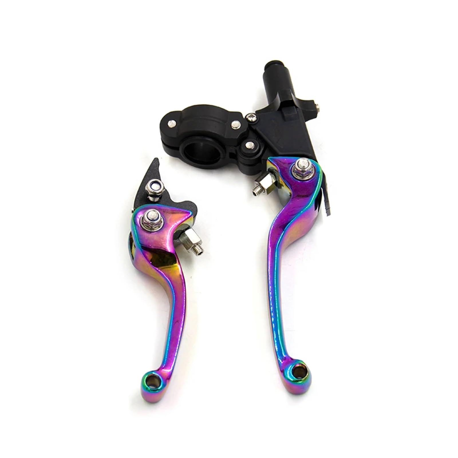 Drovian Colorful Hydraulic Brakes Motorcycle Clutch Brake Handle Drum Lever Vehicle Handlebar Bull Horn For Asv(Colorful)