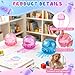 Jellyfish Squishy, Jellyfish Design Squeeze Stress Ball,Squeeze Toys for Anxiety and Stress Relief, Party, Gifts (Purple)