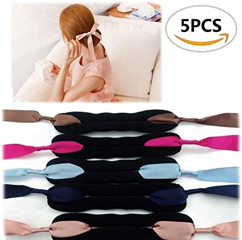 5PCS Sc0nni Foam Sponge Hairstyling Curler Braid Ponytail Hair Style Styling Tool Party Hair Accessories