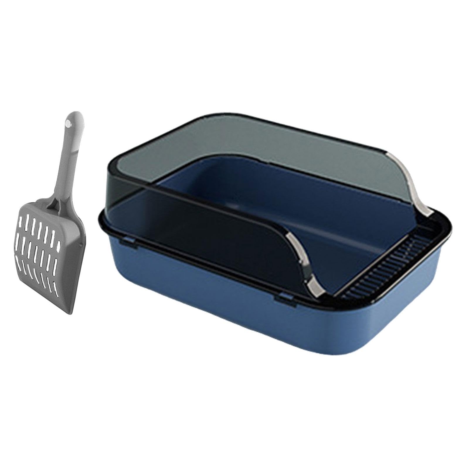 BNF Cat Litter Box Kitten Potty Toilet for Small Medium Large Cats Small Animals Blue | Pet Supplies | Cat Supplies | Litter Boxes | Litter Boxes-image-31