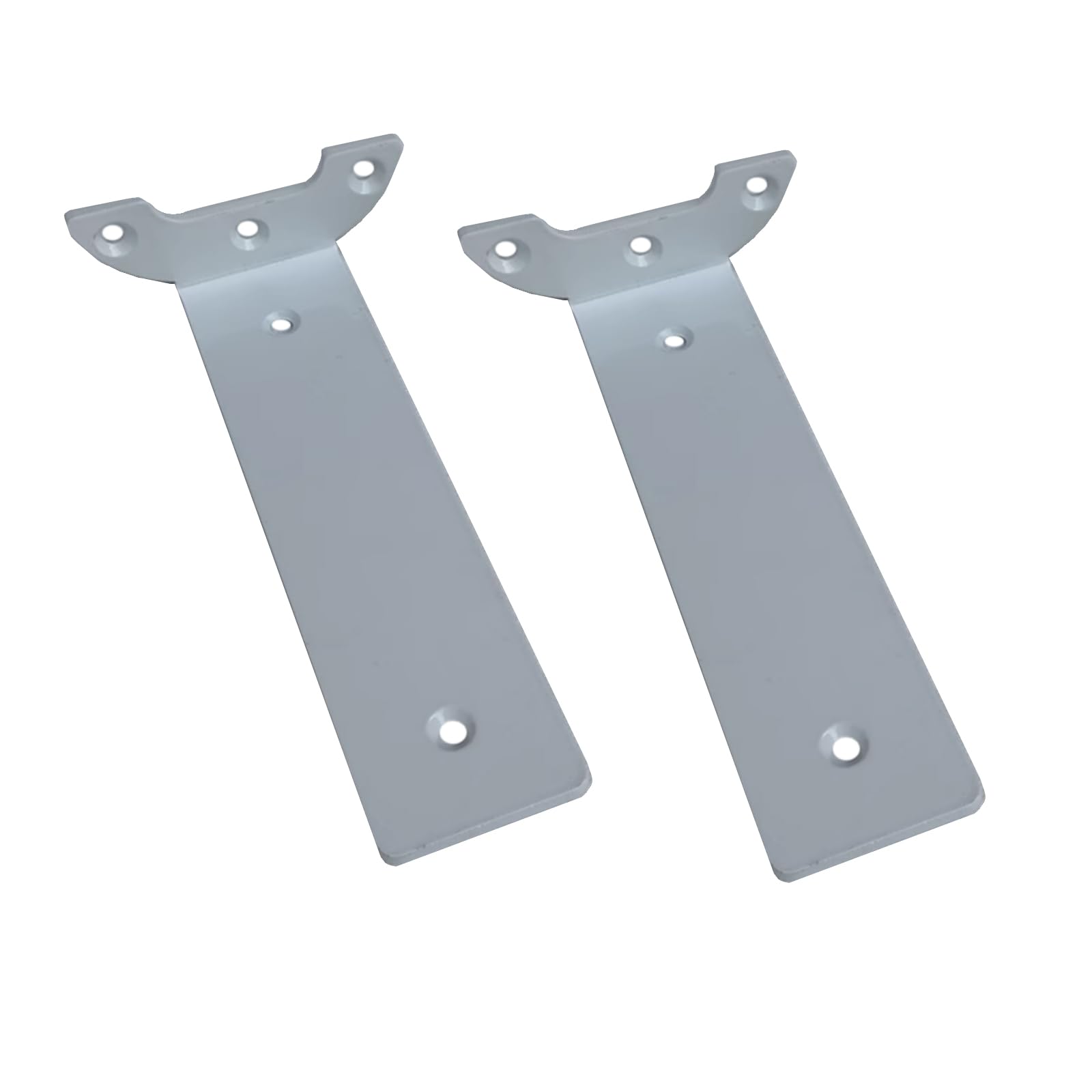 Supports d'étagère flottants cachés en métal blanc de 20 cm