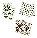 6 Sheets Cannabis Marijuana Leaf Decorative Scrapbook Reflective Stickers - Size 4 X 5.25 Inch./sheet
