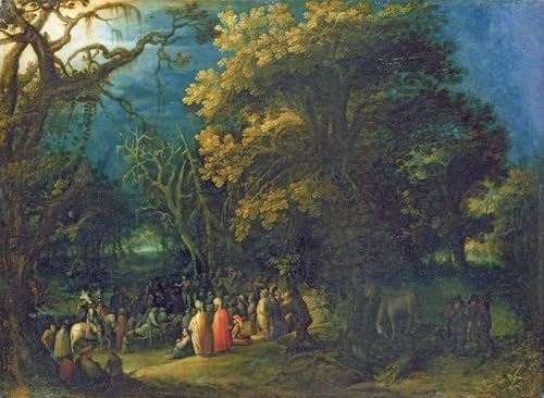 Pintura mural il Sermone di Govannis Battista, lienzo artístico de alta calidad de 60x90cm