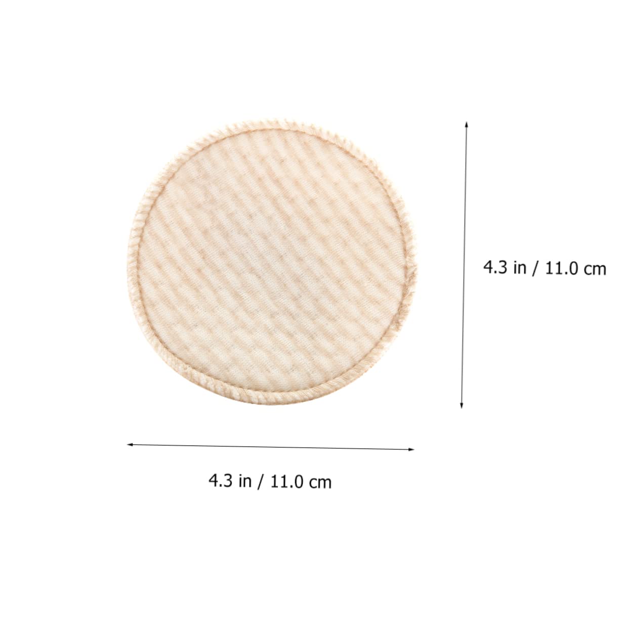 VICASKY 12pcs Washable Nursing Pads Absorbent Cotton Breast Pads for Nursing Care Natural Colored Cotton Prevents Leaking Comfortable and Safe for Mothers
