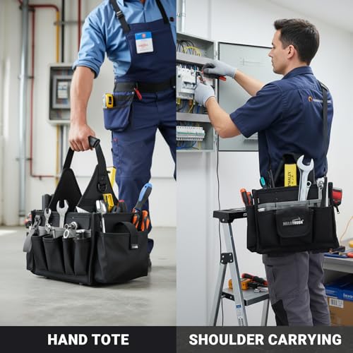 Image of MELOTOUGH Tool Pouch Bag 24-Pocket with Waterproof Base