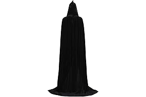 Unisex Oversized Velvet Hooded Cloak for Halloween and Cosplay