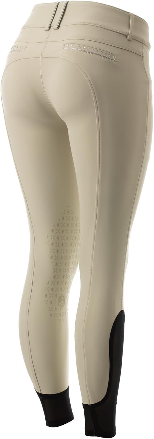 Equinavia Victoria Women's Silicone Knee Patch Breeches | Breathable Fabric | Stylish Details | Secure Grip