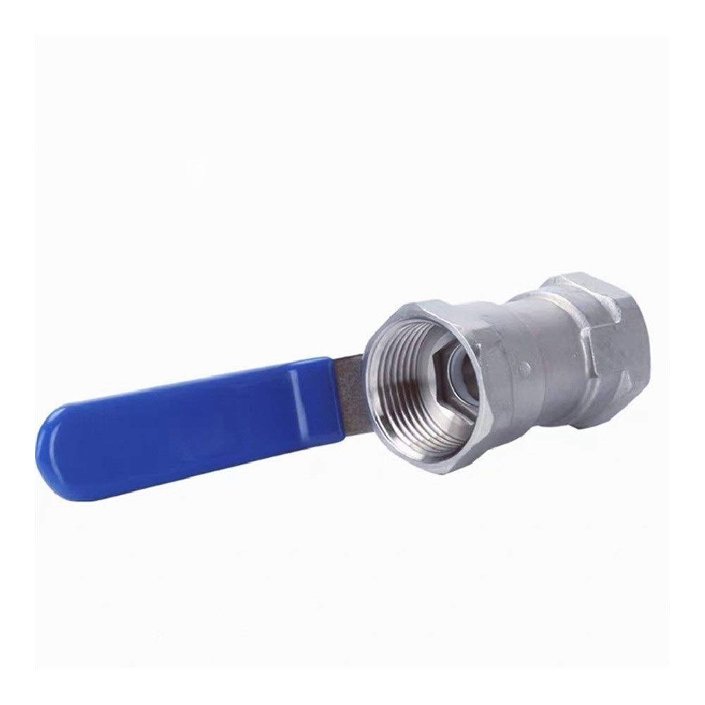 Válvula de bola acero inoxidable 2 pulgadas rosca hembra BSPT SS304 paso total 1pc