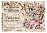 Die Staffelei Geschenk Fahrschullehrer/Witziges Gedicht mit liebevoller Zeichnung auf hochwertigem Papier/besondere Geschenkidee für den Fahrlehrer