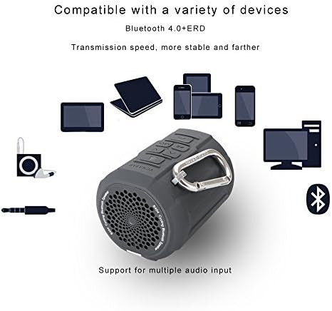 Venstar S404 speaker mounted on a bicycle handlebar from a rider's perspective.