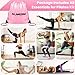 ALMEEM 12Pcs Pilates Ring Kit for Women and Men - 15 inch Magic Circle Exercise Ring and Ball Set for Home Workout Equipment - Dual Padded Handles Ring and Resistance Bands Set for All Fitness Lovers