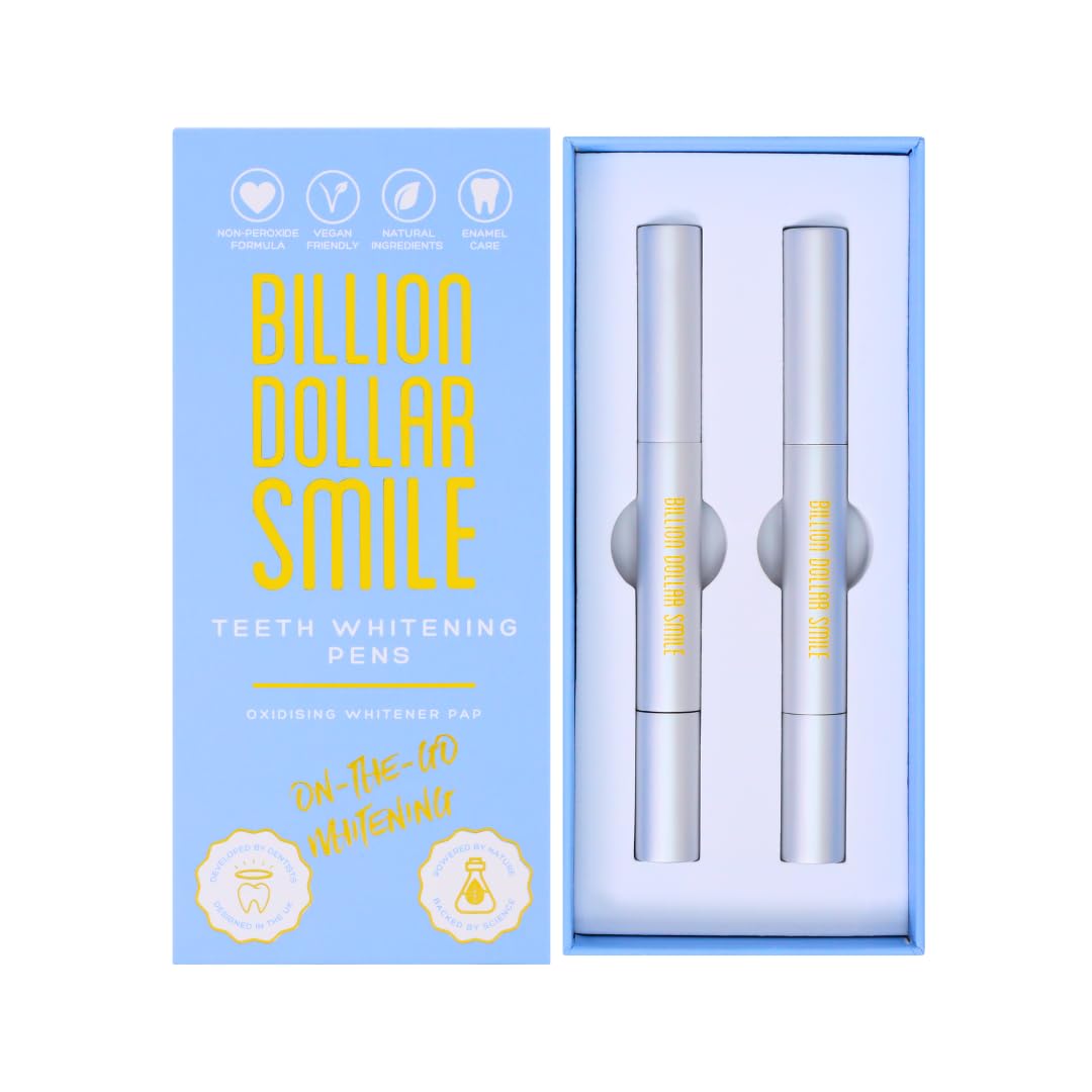 Pap Teeth Whitening Pens – On The Go Teeth Whitening Kit of 2 Pens - Peroxide Free Teeth Whitening Pen for Teeth Fast Results