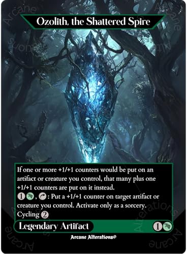 Ozolith, The Shattered Spire - Full Art Altered Art Custom Proxy Cards