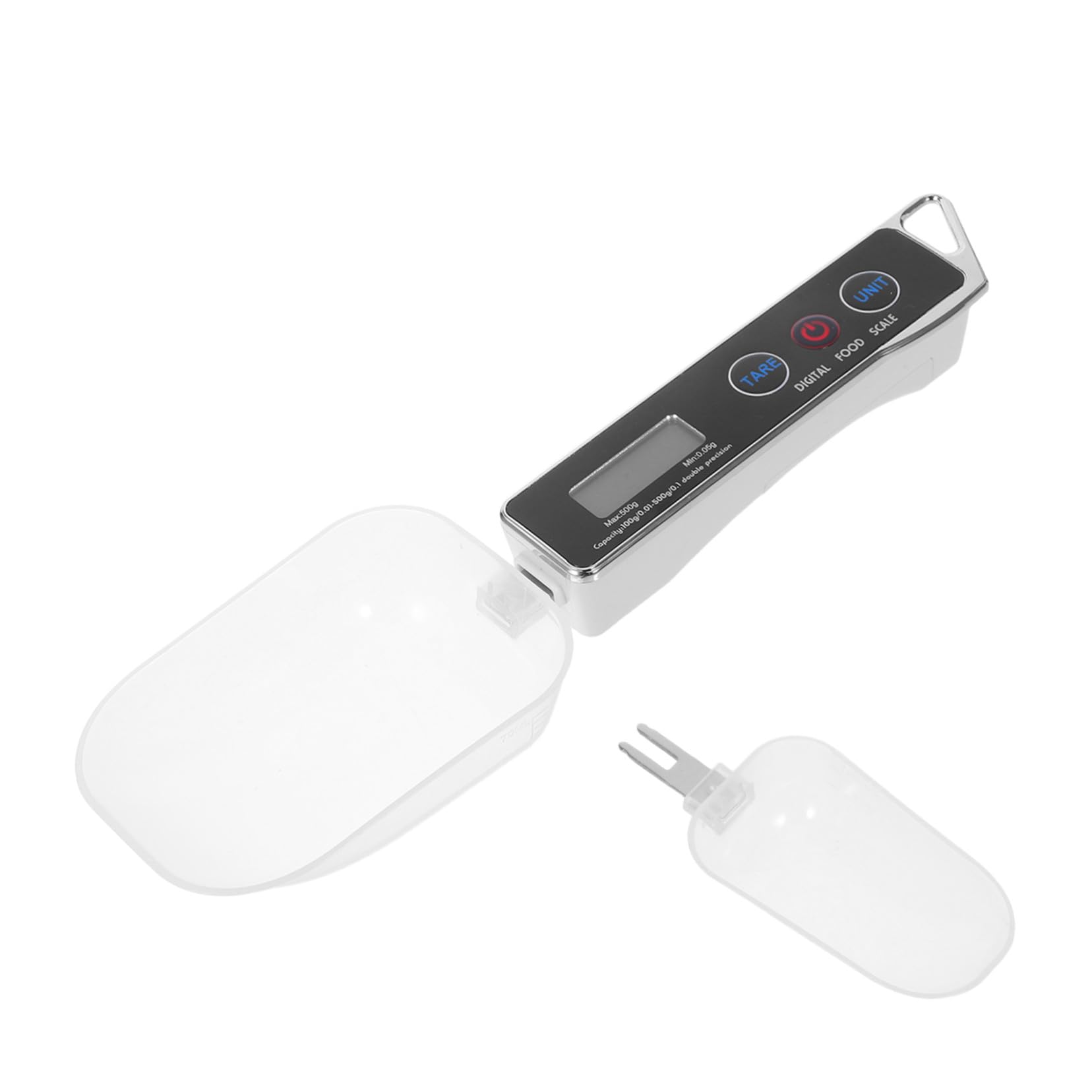 PRETYZOOM 2 Sätze elektronische Küchenwaage Löffel mit Küchenwaage digitale Schaufel kleiner Grammmaßstab Messlöffelwaage für Lebensmittel elektrischer Messlöffel Wiegelöffel Metall