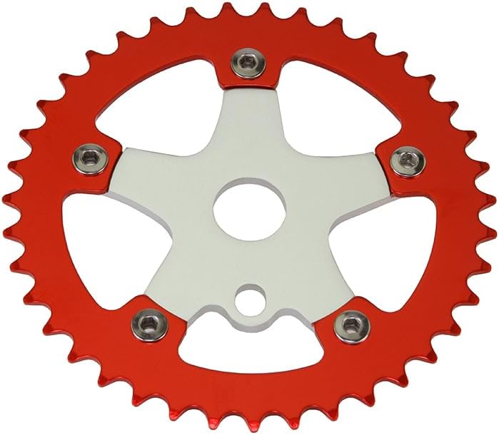 Bicycle Alloy 39 Teeth Single Speed Chainring/Sprocket Spider Style Bike, Multiple Colors