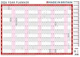 Material blanco mate. 2020-2021 - Planificador académico de pared para estudiantes, comienza en agosto de 2020 – agosto 2021 con vacaciones en el Reino Unido, fabricado en Bretaña, disponible en tamaños A1, A2 y A3 A1