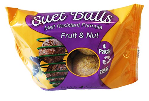 Wildlife Sciences Melt Resistant Suet Balls Variety 16 Pack, 4 Wrapped Packs of 4 Bird Suet Balls - Thumbnail 4