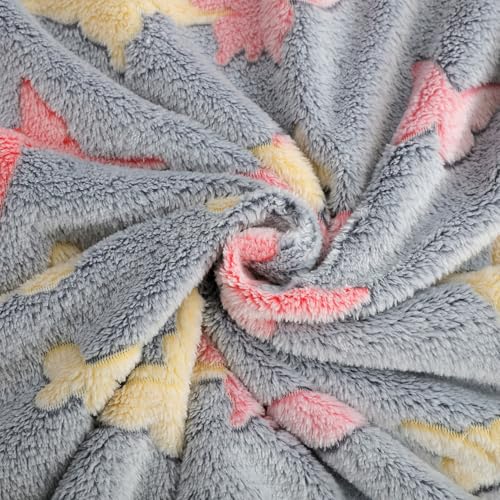 Image of Story@Home Glow in the Dark Blankets for Kids | Kids Cooling Quilt | Kids Blanket 0-15 Years (200x15 cm) Soft Fleece Blanket |Cozy All-Season Radium Blanket for Boys & Girls - Butterfly