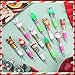 Imagen de lttorjf 30 bolígrafos ChristmasPatterns Gadget Cumpleaños Niños Obsequios Final Fiesta Cumpleaños Bolígrafos Multicolor Niños 4 Colores Retráctiles Divertidos Gadgets para Lindos Animales Papelería