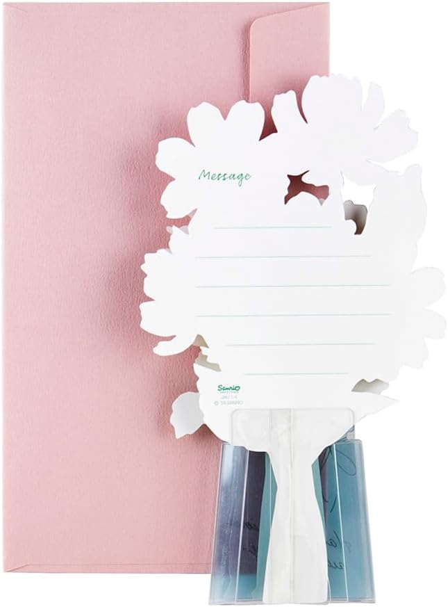 Sanrio Message Card Autumn Cosmos in Vase Greeting Card JAU 1-4 844233