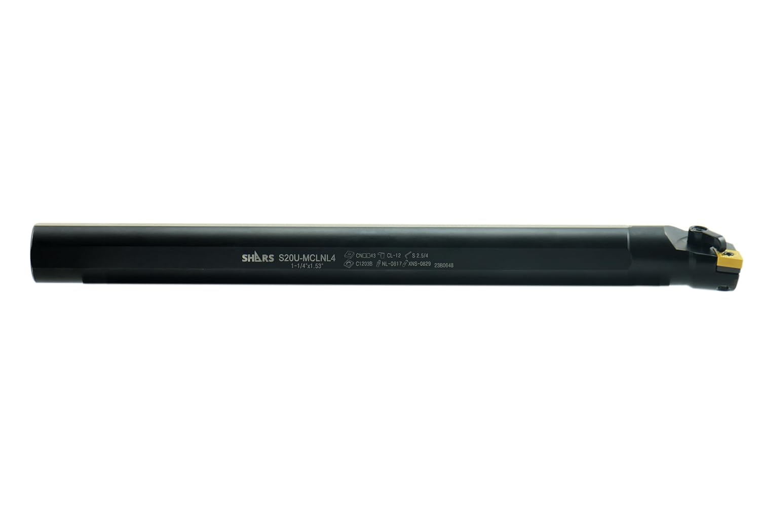 Shars 1-1/4x14" Left Hand MCLN Indexable Boring Bar for CNMG Inserts 404-7991 M]