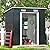 JAXPETY 6x4 Outdoor Storage Shed, Lockable Metal Shed Large Sheds & Outdoor Storage Garden Shed Tool Outdoor Storage Shed with Sliding Doors and Air Vent for Backyard, Patio, Lawn