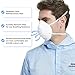 GIKO N95 Respirator Masks - 15Pcs NIOSH Certified Safety Masks Cup Particulate Respirator Mask with Breathing Valve for Adult, Men, Women, White