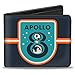 Produktbild Buckle-Down Herren Bifold Wallet Apollo 8 Zweifalten-Geldbörse, Mehrfarbig, 10.1 cm x 8.89 cm