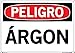 Vestil Spanish Danger Sign SI-D-47-E-LB-011-S, Argon, ?RGON, 20.5X14.5 LABEL/DECAL.011