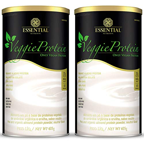 Veggie Protein Neutro - 2 unidades de 405 Gramas - Essential