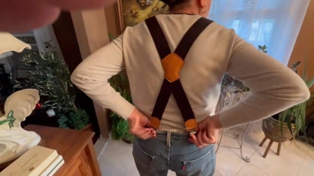 LINDENMANN - Bretelle per pantaloni, lavorazione di alta