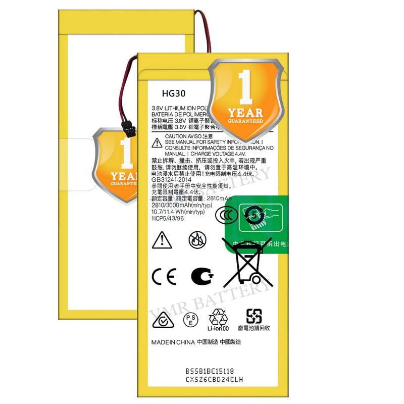 Image of Original HG30 Battery Compatible for Motorola Moto G6 (Moto 1S) (XT1925, XT1925-10) - (3000mAh) - 1 Year Warranty K7