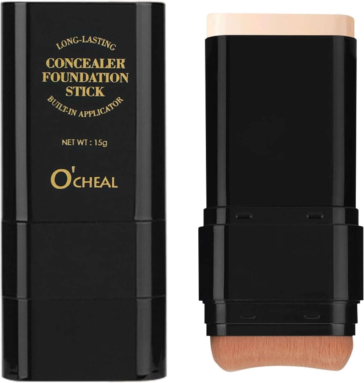 O’CHEAL Face foundation height line stick durable light brightening stick bumps contours face concealer beauty makeup 15g 04#wheat