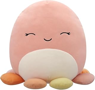 Squishmallows Original 12in Melina The Happy Peach Octopus – Official Jazwares Plush (Medium-Sized)