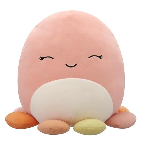 Squishmallows Original 12in Melina The Happy Peach Octopus – Official Jazwares Plush (Medium-Sized)