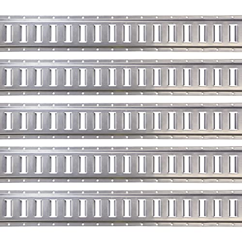 Us Cargo Control Horizontal E Track, 5 Foot Length Cargo E Track, Galvanized Finish, 12 Gauge Steel, Easily Secure Cargo In An Enclosed Van Trailer, 5 Pack #TOP3
