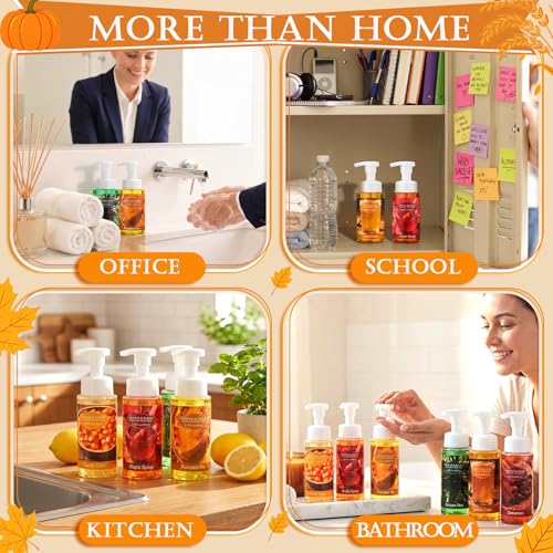 Image of 6 Pack Autumn Foaming Hand Soap with Pump, Hand Wash 8.75 fl oz