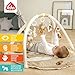 Fehn 3-D-Activity-Decke Spielbogen Rainbow – Baby Krabbeldecke mit 5 abnehmbaren Spielzeugen zum Greifen – Spieldecke für Babys und Kinder ab 0+ Monaten – Krabbelmatte als Geschenk zur Geburt