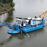 High-Powered Jet Suction Sand Transport Dredge - Durable Dredge Boat for Efficient Sand Mining & Beach Replenishment Cutter Suction Dredging Vessel for River and Reservoir Dredging