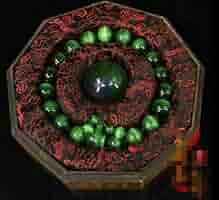 Amazon.co.jp: 古玩雑項清代老猫眼石円珠老手串女文玩骨董品