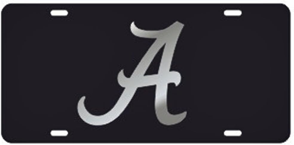 Alabama Crimson Tide Black"A" Laser Cut License Plate