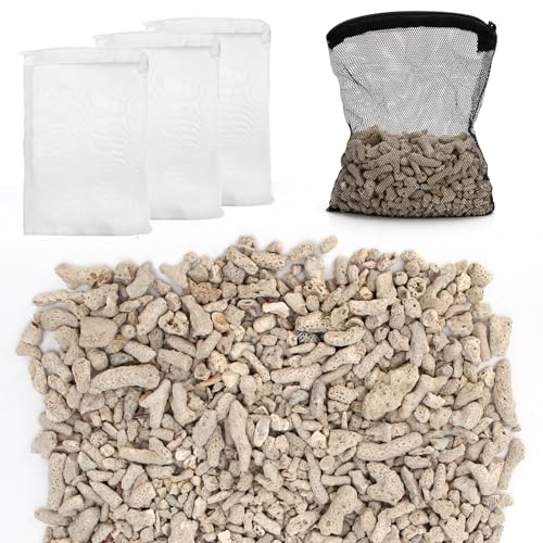 Crushed Coral for Freshwater Aquarium, Crushed Coral Media Sand for Freshwater Fish Tank Plant Pot...