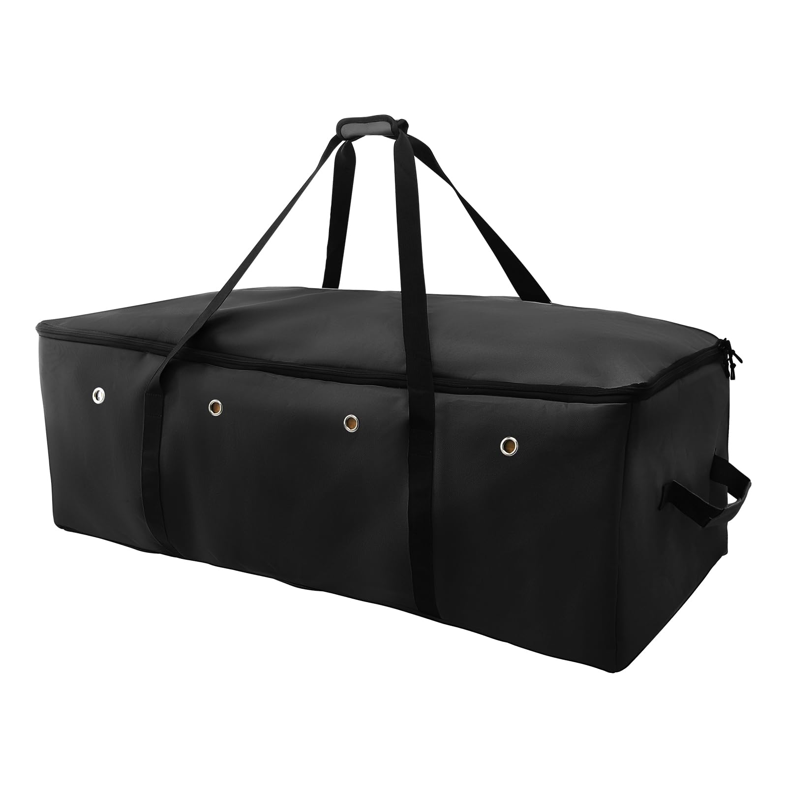 Paquete de 2 bolsas de heno, tela Oxford 1200D resistente, bolsa de heno de alimentación lenta, bolsa de almacenamiento extra grande con diseño de alimentación lenta superior para caballo