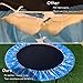 Abiphop Mini Trampoline Cover 36 38 40 Inch Replacement Cute Small Trampoline Spring Cover PU Leather Layer Protect Easy to Install Trampoline Safety Pad for Home Indoor (Blue, 36 Inch)